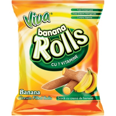 Viva Rolls Tubičky s Banánovou Náplňou 100 g