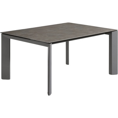 Kave Home Šedý rozkládací jídelní stůl Axis VI. 160/220 x 90 cm