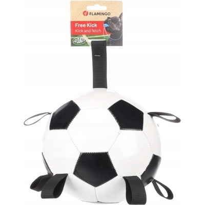 Flamingo futbalová lopta so stužkami 19 cm