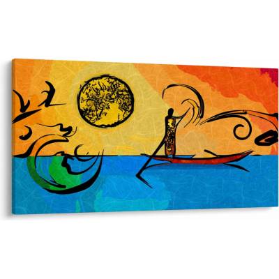 Obraz starovekej maľby, jednodielne 120x70 cm