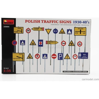Miniart Accessories Segnali Stradali Polish Traffic Signs 1930-1940 1:35