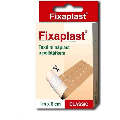 Fixaplast Classic nedělená s polštářkem 1 m x 6 cm