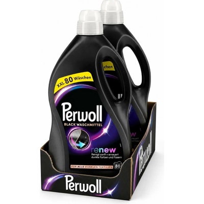 Perwoll prací gel Renew Black 2 x 80 PD