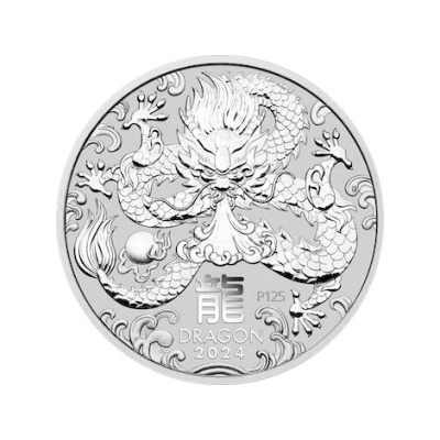 The Perth Mint Lunární série III. Rok draka stříbrná mince 2024 2 oz – Hledejceny.cz