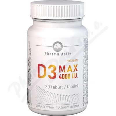Pharma Activ Vitamin D3 MAX 4000 I.U. 30 kapsúl