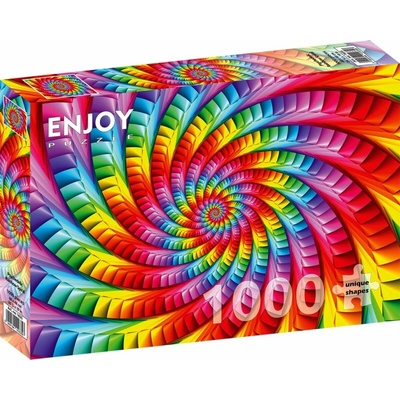 ENJOY Dúhová psychedelická špirála 1000 dielov