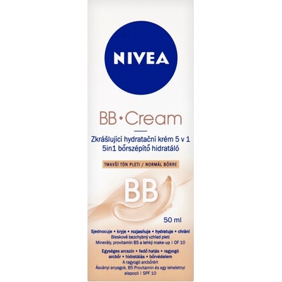 Nivea BB Cream zkrášlující hydratační krém 5v1 tmavý tón pleti 50 ml
