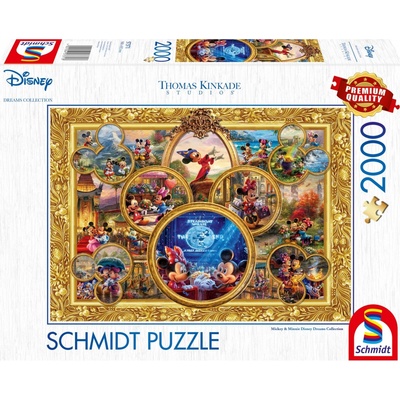 SCHMIDT Koláž: Mickey a Minie 2000 dílků