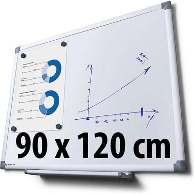Jansen Display Scritto popisovatelná magnetická tabule whiteboard 900 x 1200 mm