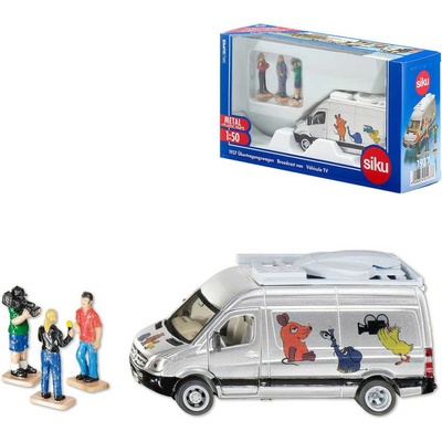 SIKU Super velký přenosový vůz s televizním štábem 1:50