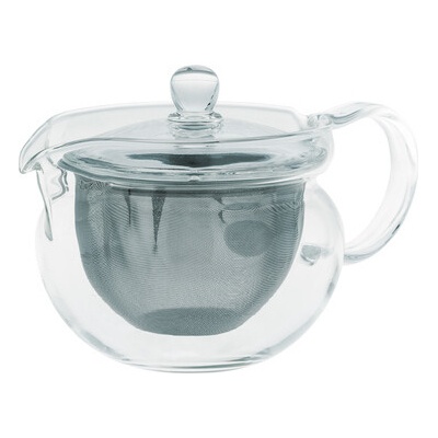 Hario Chacha Kyusu Maru sklenená čajová kanvica 300 ml