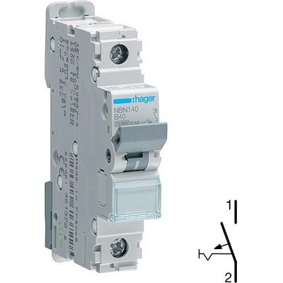 Hager NBN140 Jistič 1 pól. 40A B