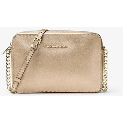 Michael Kors kožená crossbody kabelka Jet Set gold zlatá – Hledejceny.cz