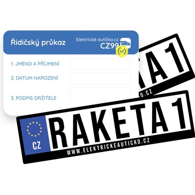 mamido Vlastní SPZ + řidičský průkaz – Hledejceny.cz