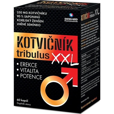 Swiss Med Kotvičník tribulus XXL 60 kapslí