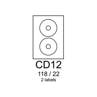 RAYFILM CD12 118/22 univerzálne biele R0100CD12F-LCUT 1.000 list./A4 R0100.CD12F-LCUTA4