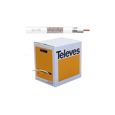 Televes T-100 212604 250m bílý vnitřní 6,6mm