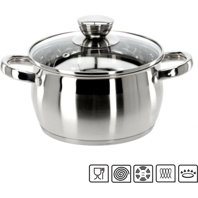 Pro-Tech shop Nerezový hrnec s poklicí 2l 18cm Belly 68421