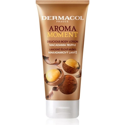 Dermacol Aroma Moment Macadamia Truffle Delicious Body Lotion regenerační tělové mléko s vůní makadamiových ořechů v čokoládě 200 ml