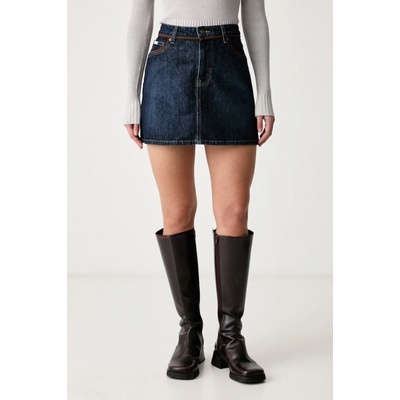 Guess Jeans sukňa rifľová W6BD0Q.D1804 tmavomodrá