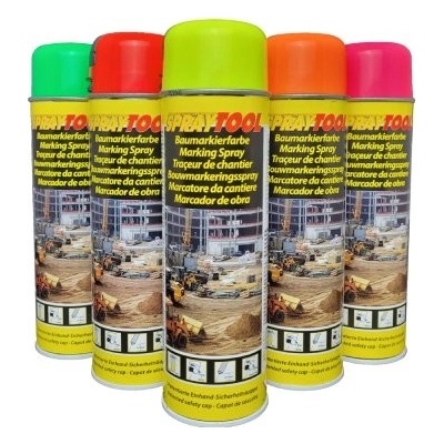 Motip SprayTool stavebna značkovacia farba ružová 500ml