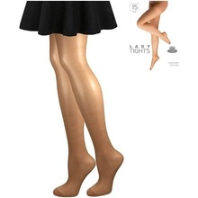 Lady B LADY tights 15 DEN pančuchové nohavice Běžová