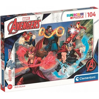Clementoni Třpytivé Marvel Avengers 104 dielov
