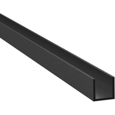 Hahn Steel Hliníkový U profil AL 20x12x2mm, T8, L2950mm, černý – Hledejceny.cz