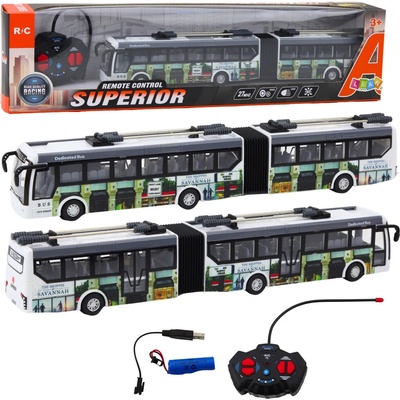 LEAN Toys Zdalně ovládaný městský trolejbus RTR s osvětlením