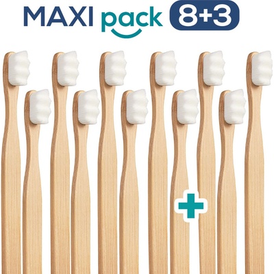 Nanosmile Ultrajemný zubní kartáček Nanosmile Eco White 11 ks