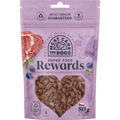 Meat Care Rewards Dog Hovězí s borůvkou a tymiánem 80 g