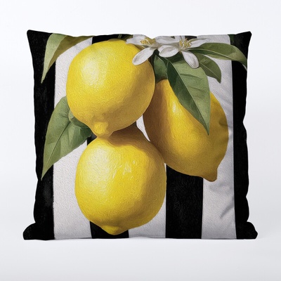 Takoy Povlak na polštář 45x45 nepromokavý polyester citrón v kuchyni 2-HT-00295 | 45 x 45 cm