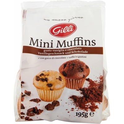 Gilli mini muffiny vanilkové a čokoládové 195 g