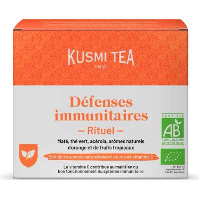 Kusmi Tea Bio zelený čaj Immune Defense Ritual 18 vrecúšok