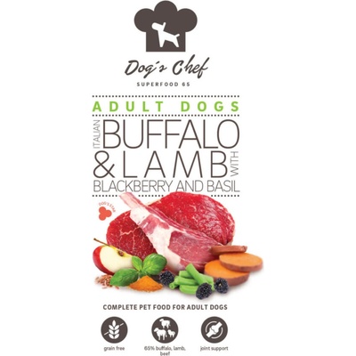 Dog's Chef Italian Buffalo & Lamb with Blackberry and Basil Active Dogs 6 kg