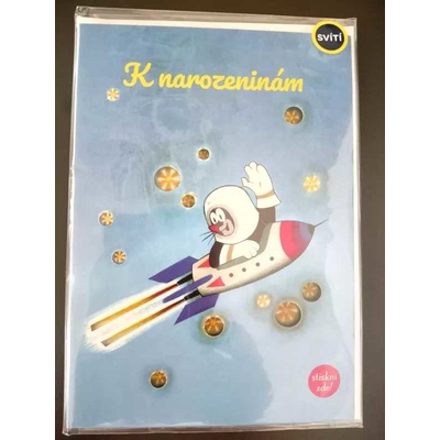 ALBI Přání svítící Krtek a raketa
