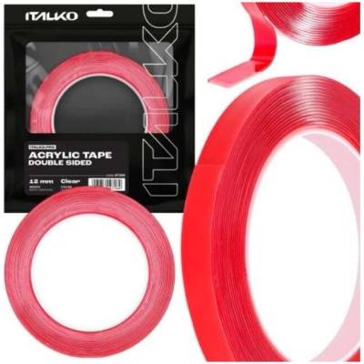 Italko Obojstranná akrylová páska transparentná 12 mm x 5 m 97289