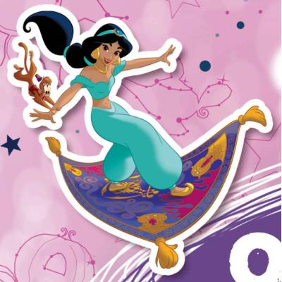 Omalovánky se samolepkami Disney Princezny