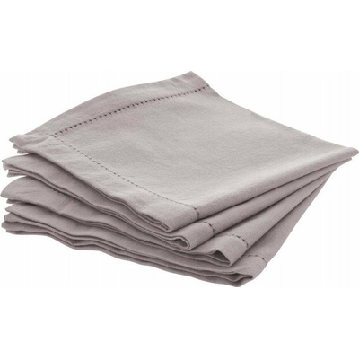 Atmosphera Bavlněné ubrousky CHAMBRAY šedé 4 ks 40x40cm