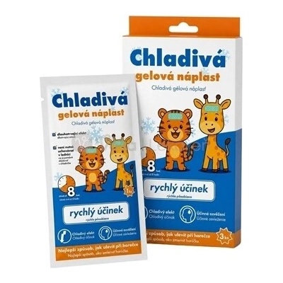 Astina Pharm Chladivá gélová náplasť (4 x 11 cm) 3 náplasti