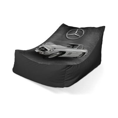 Sablio sedací vak lounge Mercedes-Benz 300 SL Šedé pozadí 80 x 95 x 50 cm