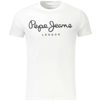 Pepe Jeans stylové pánské tričko s krátkým rukávem White