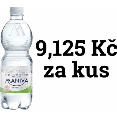 Maniva Minerální voda přírodní neperlivá 24 x 0,5 l