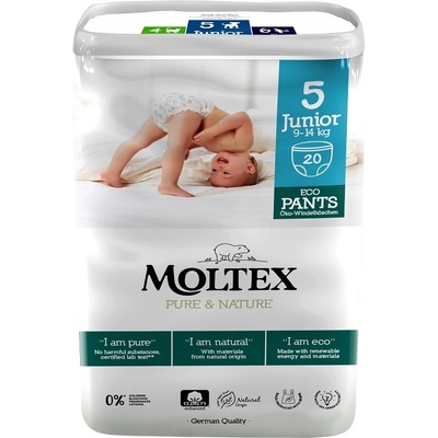 Ontex Group Natahovací Moltex Pure & Nature Junior 9 -14 kg 20 ks