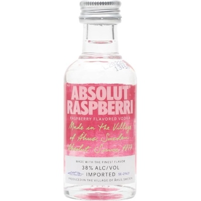 Absolut Raspberri 38% 0,05 l (holá láhev)