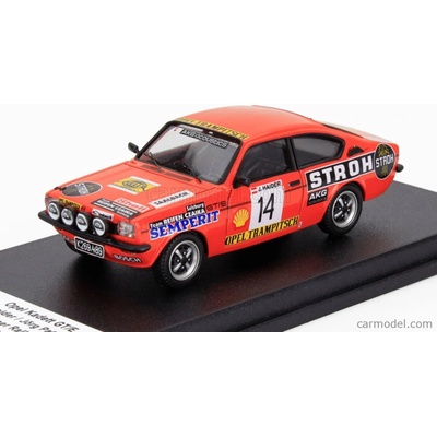 Trofeu Opel Kadett Gt/e night Version N 14 2nd Rally Janner 1977 Sepp Haider Jorg Pattermann Orange 1:43