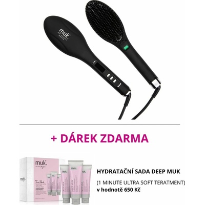 MUK Hot Paddle Brush – profesionálna tepelná kefa pre hladké, lesklé a bez krepatenia vlasy