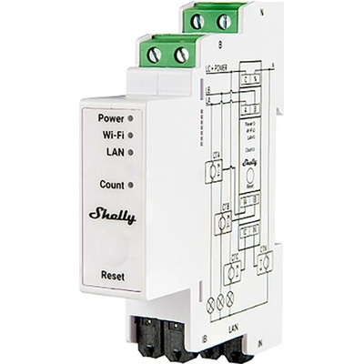 Shelly Pro 3EM 120A v2 Shelly elektromer Wi-Fi, Bluetooth