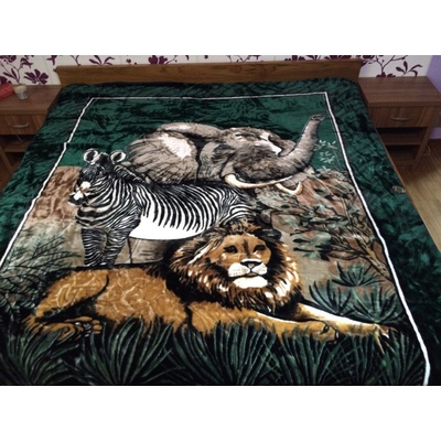 Ekvádor deka španělská SAFARI 2308 Zelená 200x240