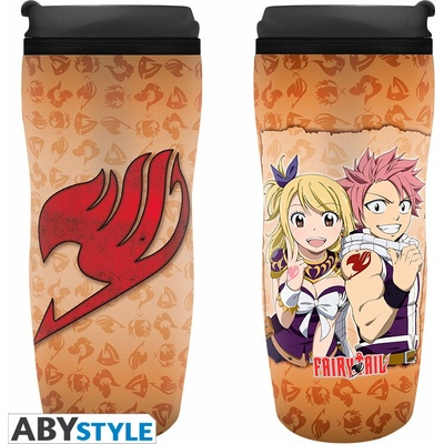 ABYstyle termohrnček FAIRY TAIL Lucy, Natsu & Emblem 355 ml